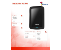 ADATA HV300 4TB USB 3.2 Gen. 1 Czarny - 672435 - zdjęcie 3